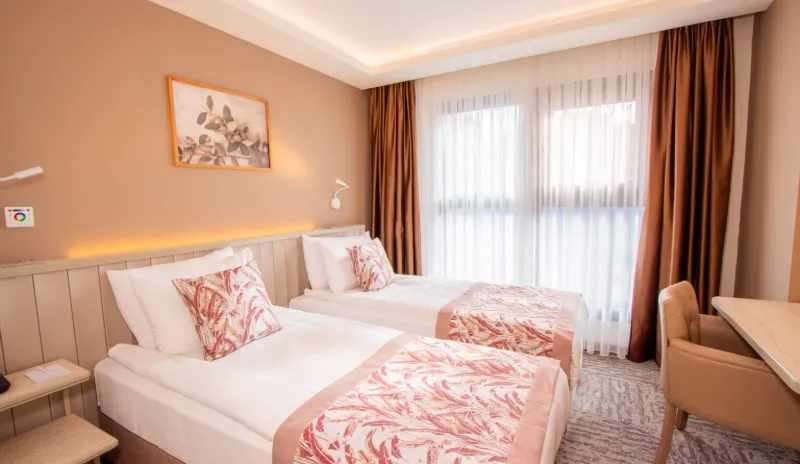 Standart Twin oda - iki tek kişilik yatak